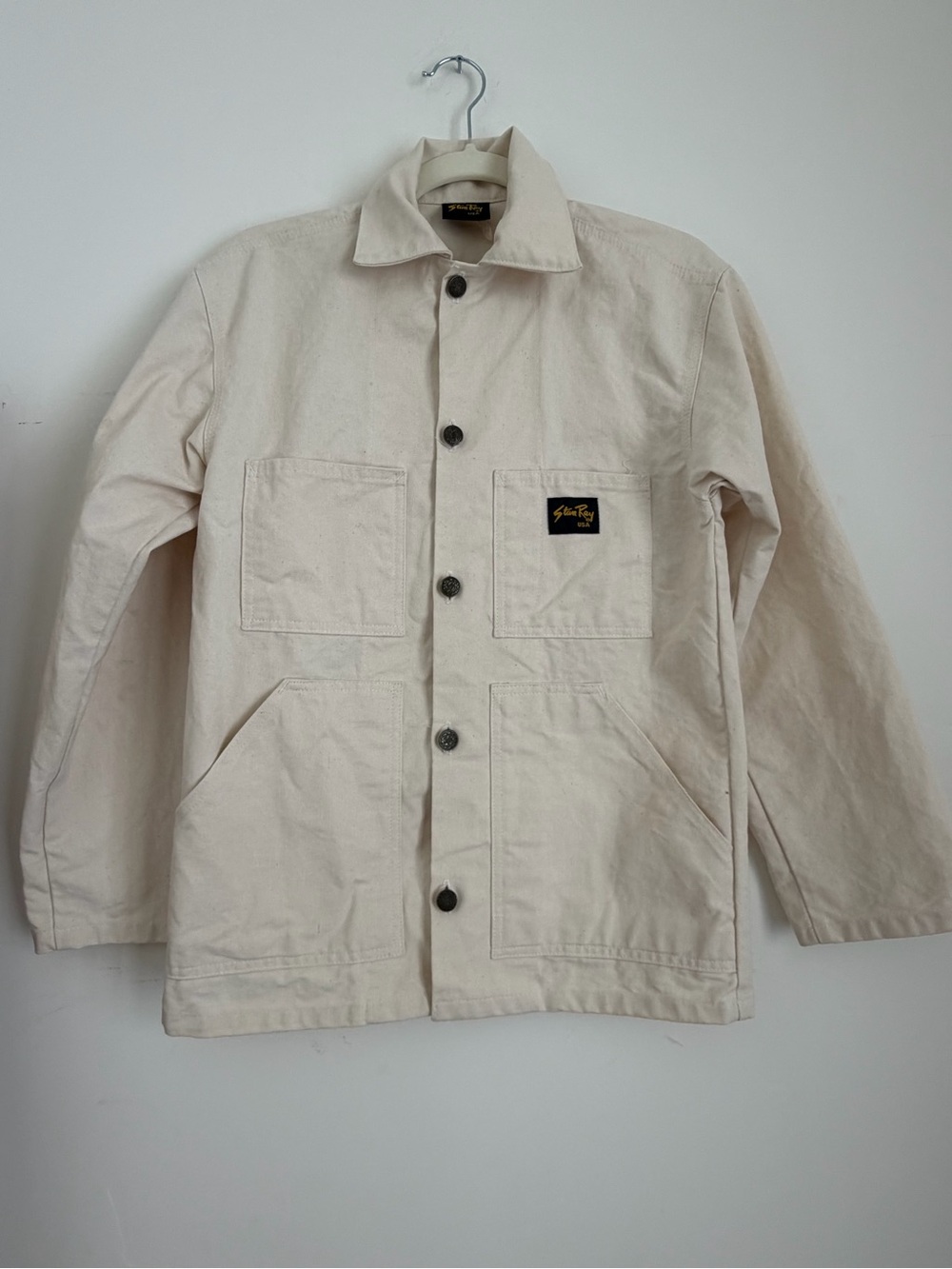 "Stan Ray Natural Drill Shop Jacket Chore Coat"